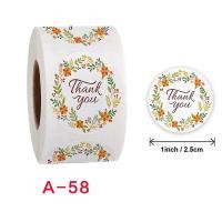 ราคา Super LED สติ๊กเกอร์ขอบคุณ Thankyou Sticker ติดกล่อง ถุงขนม ถุงคุ๊กกี้ ของชำร่วย ติดแน่น สติ๊กเกอร์ลายดอกไม้ ลายสัตว์ A-58 (12487762)