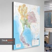 ราคา Thinknet Design Studio กรอบแผนที่ประเทศไทย 69x100 cm กรอบลอยเขียน-ลบได้ สี (10785737)