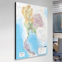ราคา Thinknet Design Studio กรอบแผนที่ประเทศไทย สี 100x138 cm กรอบลอยผ้าแคนวาส (10785741)