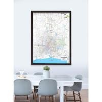 ราคา Thinknet Design Studio กรอบแผนที่กรุงเทพฯ และจังหวัดข้างเคียง 100x138 cm กรอบผ้าแคนวาส สี (10785553)