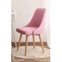 ราคา Kawaree shop เก้าอี้ มินิมอล แบบหมุนได้ เก้าอี้ร้านกาแฟ ขาไม้บีช เก้าอี้เอนกประสงค์ ชมพู 42x47x83cm. (12207430)
