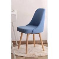 ราคา Kawaree shop เก้าอี้ มินิมอล แบบหมุนได้ เก้าอี้ร้านกาแฟ ขาไม้บีช เก้าอี้เอนกประสงค์ น้ำเงิน 42x47x83cm. (12207432)