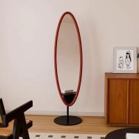 ราคา Kyotohaus กระจกแต่งตัวแต่งผ้ากำมะหยี่ สไตล์ฝรั่งเศส รุ่น Moari สีเบอร์กันดี (12506053)