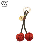ราคา ecsai Cherry Paracord Keychain พวงกุญแจเชือกถักพาราคอด พวงกุญแจเชือกไนล่อนถัก Handmade (12559719)