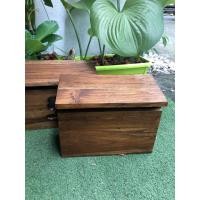 ราคา Naijanshop ตู้ไปรษณีย์เล็ก ไม้สัก แขวนหน้าบ้าน ใช้สพหรับใส่จดหมาย ขนาด 10x25xสูง 24 ซม. ตู้ไม้ทึบไม่ใส่เลข,สีโอ๊ค (12565338)