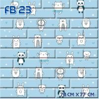 ราคา You2wall Wallpaper ติดผนัง วอลเปเปอร์ติดผนัง แผ่นใหญ่ 7077cm. มีกาวในตัว สติ๊กเกอร์ติดผนัง 3D ตกแต่งห้อง DIY FB 23,( 1 ชุด 10 แผ่น ) (12584751)