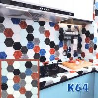 ราคา You2wall Wallpaper ติดผนัง วอลเปเปอร์ติดผนังมีกาวในตัว สติ๊กเกอร์ตกแต่งห้องครัว DIY PVC wall sticker K 64,1 ม้วน 3 เมตร (12585266)