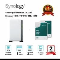 ราคา Synology DiskStation DS223j 2-Bay + 2 x Synology HDD 4TB/6TB/8TB/12TB DS223j + 4TBx2 (12653706)