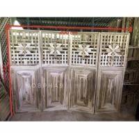 ราคา Nobpha9 ฉากกั้นไม้สักลายพิเศษ ทึบครึ่งระแนงดอก ม่านกั้นห้อง กั้นสวน แต่งบ้านแต่งสวน ฉาก1ชุด (12664228)