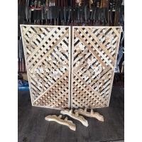 ราคา Nobpha9 ฉากกั้นไม้สักแท้ ฉากบานพับ ฉากกั้นบ้าน แต่งสวน ฉาก50*100 (12664319)