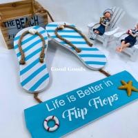 ราคา Good Goodsป้ายแขวน ป้ายแขวนสไตล์ทะเล ป้ายแขวนรูปรองเท้า ของแต่งบ้านแนวทะเล พร็อพแต่งบ้าน แต่งร้าน (12633572)