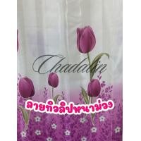 ราคา CDL ม่านสอดลวด ผ้าม่านหน้าต่าง ม่านหน้าต่าง แบบสอดลวด ราคาขาย 1 ผืน ทิวลิปหนาม่วง(สล)ตุ้งติ้ง ก180*ส150 (12658697)