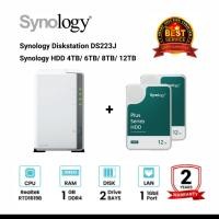 ราคา Synology DiskStation DS223j 2-Bay + 2 x Synology HDD 4TB/6TB/8TB/12TB DS223j + 12TBx2 (12653705)
