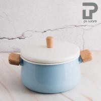 ราคา PT ware หม้อเคลือบอินาเมล 2 หู หม้อเคลือบ หม้อ หม้อสองหู พร้อมฝา ขนาด3.0ลิตร สีฟ้า Normal (12698765)