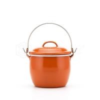 ราคา PT ware หม้อเคลือบ หม้อหูหิ้ว หม้ออวย เคลือบอินาเมล หลากสี ตรากระต่าย ขนาด12cm สีส้ม (12698813)