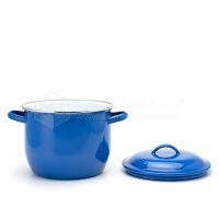 ราคา PT ware หม้อ หม้อสองหูทรงลึก หม้อเคลือบอินาเมล พรีเมี่ยม สีน้ำเงิน - ขอบสเตนเลส ตรากระต่าย 21cm (12698758)