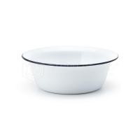 ราคา PT ware ชามเคลือบ ชามสังกะสีเคลือบ ชามเคลือบทรงลึก สีขาว ตรากระต่าย ขนาด 16-26 ซม. 24ซม. (12698937)