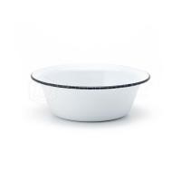 ราคา PT ware ชามเคลือบ ชามสังกะสีเคลือบ ชามเคลือบทรงลึก สีขาว ตรากระต่าย ขนาด 16-26 ซม. 18ซม. (12698940)