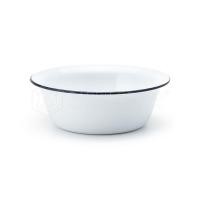 ราคา PT ware ชามเคลือบ ชามสังกะสีเคลือบ ชามเคลือบทรงลึก สีขาว ตรากระต่าย ขนาด 16-26 ซม. 26ซม. (12698944)