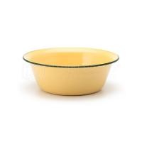 ราคา PT ware ชามเคลือบ ชามสังกะสีเคลือบ ชามเคลือบทรงลึก สีเหลือง ตรากระต่าย ขนาด 16-26 ซม. 22ซม. (12698960)