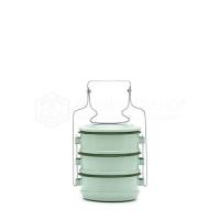 ราคา PT ware ปิ่นโตเคลือบ หลากสี ตรากระต่าย ขนาด10cm x 3ชั้น สีเขียวขี้ม้า (12698547)