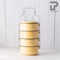 ราคา PT ware ปิ่นโตเคลือบ ปิ่นโตทำบุญ สีเหลือง 12cm x 3ชั้น 4ชั้น และ 5ชั้น ตรากระต่าย 4 ชั้น (12698553)