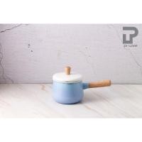 ราคา PT ware หม้อ หม้อด้ามเคลือบอินาเมล หม้อเคลือบ หม้อด้าม ตรานกเพนกวิน ขนาด 1.5ลิตร สี Ombre ฟ้า-ม่วง มีฝาปิด (12698722)