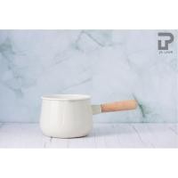 ราคา PT ware หม้อ หม้อด้ามเคลือบอินาเมล หม้อเคลือบ หม้อด้าม ตรานกเพนกวิน ขนาด 1.5ลิตร สีวานิลลา (Vanilla) ไม่มีฝาปิด (12698816)