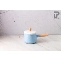 ราคา PT ware หม้อ หม้อด้ามเคลือบอินาเมล หม้อเคลือบ หม้อด้าม ตรานกเพนกวิน ขนาด 1.5ลิตร สีฟ้า มีฝาปิด (12698835)