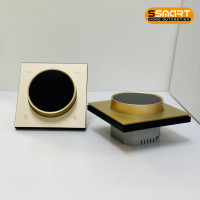ราคา เอสสมาร์ท สวิทช์ไฟหรี่ แบบหมุน รุ่นX39UAG 2gang ทอง (12705817)