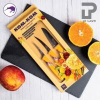 ราคา PT ware Kiwi Kom-Kom คมคม ชุดมีดแกะสลัก มีดกีวี มีดแกะสลัก มีดคว้าน ชุด3ชิ้น Normal (12698688)