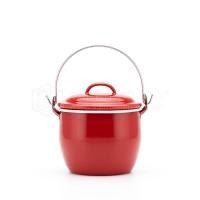 ราคา PT ware หม้อเคลือบ หม้อหูหิ้ว หม้ออวย เคลือบอินาเมล หลากสี ตรากระต่าย ขนาด12cm สีแดง (12698810)