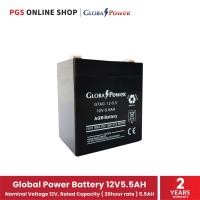 ราคา Global Power Battery 12V 5.5AH (แบตเตอรี่แห้ง) สำหรับเครื่องสำรองไฟ ไฟฉุกเฉิน และอุปกรณ์ไฟฟ้า 9 x 7 x 11 GLOBAL POWER สี (10462633)