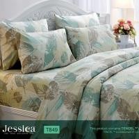 ราคา JESSICA Tencel ชุดเครื่องนอน ผ้าปูที่นอน ผ้าห่มนวม 500 เส้นด้าย พิมพ์ลาย T849 ชุด 6 ฟุต 6 ชิ้น (12283098)