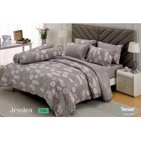 ราคา JESSICA Tencel ชุดเครื่องนอน ผ้าปูที่นอน ผ้าห่มนวม 500 เส้นด้าย พิมพ์ลาย T866 ชุด 5 ฟุต 5 ชิ้น (12429079)