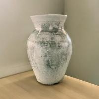 ราคา Lanna Pottery Vase แจกันดินเผาทรงปากแตร ขนาด 22 x 32 cm. สีเขียวเข้ม (12479059)