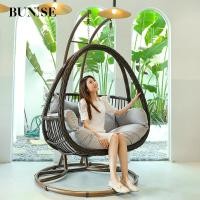 ราคา BUNISE P2411 ชุดเฟอร์นิเจอร์กลางแจ้ง เปลชิงช้ารังนกหวายสาน - เก้าอี้แขวน & เก้าอี้หมุน, ทนแดดทนฝน B Bold gray (12707738)