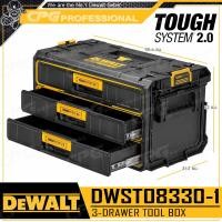 ราคา DEWALTกล่อง กล่องลิ้นชักเก็บเครื่องมือ TOUGH SYSTEM 2.0 รุ่น DWST83529-1 (2 ชั้น) / DWST08330-1 (3 ชั้น) 3 ชั้น (12709205)
