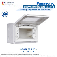 ราคา Panasonic หน้ากาก ฝากันน้ำ พร้อมหน้าต่างพลาสติกใส 2x4 นิ้ว พานาโซนิค กล่องติดลอย สีขาว (10709332)