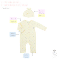 ราคา Iflin Baby - ชุดนอน ขายาวแขนยาว มีถุงมือถุงเท้าในตัว - Sleepsuit (with built-in mittens & socks) - มี 2 ไซส์ (0-3M,3-6M) 0-3 months Bamboo-สีเหลืองSpa (12548760)