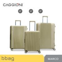ราคา Caggioni กระเป๋าเดินทางแบบโครง รุ่นมาโคร (Marco C22011) วัสดุPP คลิปล็อค 3 ด้าน สีเขียว,20 นิ้ว (12634296)
