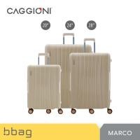 ราคา Caggioni กระเป๋าเดินทางแบบโครง รุ่นมาโคร (Marco C22011) วัสดุPP คลิปล็อค 3 ด้าน สีนู๊ด,20 นิ้ว (12634298)