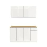 ราคา Index Living Mall ชุดครัว รุ่นเตตริส ขนาด 160 ซม. - สีขาว ไม่มีซิงค์ (12677046)