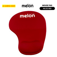 ราคา Melon แผ่นรองเม้าส์ รองข้อมือ ML-322,ML222 Mousepad แบบ มีที่รองข้อมือนุ่มๆ Red (แดง) (12704298)