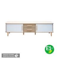 ราคา MOOVE ตู้วางทีวี E1 บานเลื่อน 160x40x45 สีขาว (12709753)