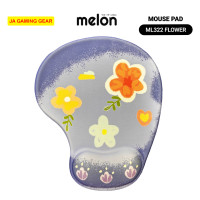 ราคา Melon แผ่นรองเม้าส์ รองข้อมือ ML-322,ML222 Mousepad แบบ มีที่รองข้อมือนุ่มๆ Flower (ดอกไม้) (12704296)