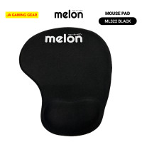 ราคา Melon แผ่นรองเม้าส์ รองข้อมือ ML-322,ML222 Mousepad แบบ มีที่รองข้อมือนุ่มๆ Black (ดำ) (12704299)