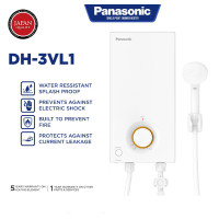 ราคา Panasonic เครื่องทำน้ำอุ่น (3500วัตต์) รุ่นใหม่ปี 2024 รุ่น DH-3VL1TW / DH-3VL1 รับประกันศูนย์ ตัวทำความร้อน 5ปี อะไหล่ (12709749)