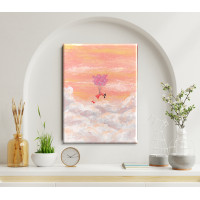 ราคา Jubu Gallery ภาพวาดใจลอยเทคนิคสีอะคริลิคบนเฟรมผ้าใบ A003-1 Modern (10723634)