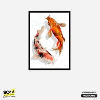 ราคา SOdAPrintinG ภาพตกแต่งบ้านสำเร็จรูป รุ่น ปลาคาร์ฟ Koi Carp VLA00018 70X100 CM. (10754617)